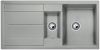 Evier en silgranit® puradur® Blanco Metra 520579 couleur gris perle 1000x500 avec 1 cuve vidage automatique