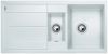 Evier en silgranit® puradur® Blanco Metra 513232 couleur blanc 1000x500 avec 1 cuve vidage automatique