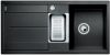 Evier en silgranit® puradur® Blanco Metra 513053 couleur anthracite 1000x500 avec 1 cuve vidage manuel