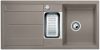 Evier en silgranit® puradur® Blanco Metra 517354 couleur tartufo 1000x500 avec 1 cuve vidage manuel