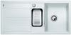 Evier en silgranit® puradur® Blanco Metra 513046 couleur blanc 1000x500 avec 1 cuve vidage manuel