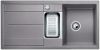Evier en silgranit® puradur® Blanco Metra 513045 couleur alumétallic 1000x500 avec 1 cuve vidage manuel