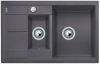 Evier en silgranit® puradur® Blanco Metra 518876 couleur gris rocher 780x500 avec 1 cuve vidage manuel