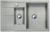Evier en silgranit® puradur® Blanco Metra 520576 couleur gris perle 780x500 avec 1 cuve vidage manuel