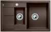 Evier en silgranit® puradur® Blanco Metra 515044 couleur café 780x500 avec 1 cuve vidage manuel