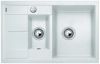 Evier en silgranit® puradur® Blanco Metra 513468 couleur blanc 780x500 avec 1 cuve vidage manuel