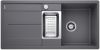 Evier en silgranit® puradur® Blanco Metra 519118 couleur gris rocher 990x490 avec 1 cuve vidage manuel