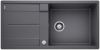 Evier en silgranit® puradur® Blanco Metra 518883 couleur gris rocher 990x490 avec 1 cuve vidage manuel