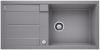 Evier en silgranit® puradur® Blanco Metra 519151 couleur alumétallic 990x490 avec 1 cuve vidage manuel