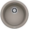 Evier en silgranit® puradur® Blanco Rondo 517387 couleur tartufo avec 1 cuve vidage automatique