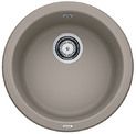  Evier en silgranit® puradur® Blanco Rondo 517387 couleur tartufo avec 1 cuve vidage automatique