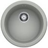  Evier en silgranit® puradur® Blanco Rondo 520601 couleur gris perle avec 1 cuve vidage automatique