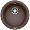 Evier en silgranit® puradur® Blanco Rondo 515028 couleur café avec 1 cuve vidage automatique