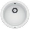 Evier en silgranit® puradur® Blanco Rondo 511621 couleur blanc avec 1 cuve vidage automatique