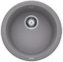 Evier en silgranit® puradur® Blanco Rondo 511704 couleur alumétallic avec 1 cuve vidage automatique