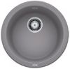 Evier en silgranit® puradur® Blanco Rondo 511704 couleur alumétallic avec 1 cuve vidage automatique