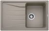 Evier en silgranit® puradur® Blanco Sona 520883 couleur tartufo 780x500 avec 1 cuve vidage automatique