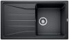 Evier en silgranit® puradur® Blanco Sona 520885 couleur anthracite 860x500 avec 1 cuve vidage automatique