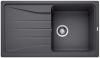 Evier en silgranit® puradur® Blanco Sona 520886 couleur gris rocher 860x500 avec 1 cuve vidage automatique