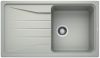  Evier en silgranit® puradur® Blanco Sona 520888 couleur gris perle 860x500 avec 1 cuve vidage automatique