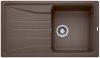 Evier en silgranit® puradur® Blanco Sona 520893 couleur café 860x500 avec 1 cuve vidage automatique