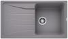 Evier en silgranit® puradur® Blanco Sona 520887 couleur alumétallic 860x500 avec 1 cuve vidage automatique