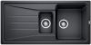 Evier en silgranit® puradur® Blanco Sona 520894 couleur anthracite 1000x500 avec 1 cuve vidage automatique