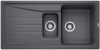 Evier en silgranit® puradur® Blanco Sona 520895 couleur gris rocher 1000x500 avec 1 cuve vidage automatique