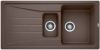 Evier en silgranit® puradur® Blanco Sona 520902 couleur café 1000x500 avec 1 cuve vidage automatique