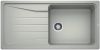 Evier en silgranit® puradur® Blanco Sona 520906 couleur gris perle 1000x500 avec 1 cuve vidage automatique