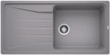 Evier en silgranit® puradur® Blanco Sona 520905 couleur alumétallic 1000x500 avec 1 cuve vidage automatique