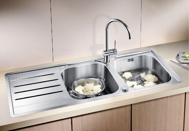 Cuisine inox - Plan de travail sur mesure - inox brossé - HOME-INOX