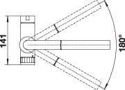 Plan Mitigeur en inox Blanco Mitigeur + Douchette 525211 finition surface métallique couleur pvd ultraresist