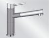 Mitigeur en inox Blanco Mitigeur + Douchette 515326 finition silgranit®-look bicolore couleur alumétallic