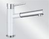 Mitigeur en inox Blanco Mitigeur + Douchette 515327 finition silgranit®-look bicolore couleur blanc