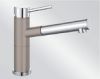 Mitigeur en inox Blanco Mitigeur + Douchette 517634 finition silgranit®-look bicolore couleur tartufo