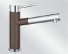 Mitigeur en inox Blanco Mitigeur + Douchette 515334 finition silgranit®-look bicolore couleur café
