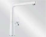  Mitigeur en inox Blanco Mitigeur + Douchette 521280 finition silgranit®-look couleur blanc