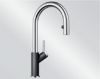 Mitigeur en inox Blanco Mitigeur + Douchette 521358 finition silgranit®-look bicolore couleur anthracite