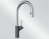 Mitigeur en inox Blanco Mitigeur + Douchette 521359 finition silgranit®-look bicolore couleur gris rocher