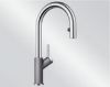 Mitigeur en inox Blanco Mitigeur + Douchette 521360 finition silgranit®-look bicolore couleur alumétallic