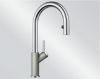 Mitigeur en inox Blanco Mitigeur + Douchette 521367 finition silgranit®-look bicolore couleur gris perle