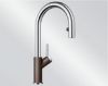 Mitigeur en inox Blanco Mitigeur + Douchette 521378 finition silgranit®-look bicolore couleur café