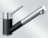 Mitigeur en inox Blanco Mitigeur + Douchette 516075 finition look céramique bicolore couleur noir