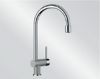 Mitigeur en inox Blanco Mitigeur + Douchette 520742 finition silgranit®-look bicolore couleur gris perle