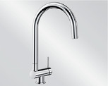 Mitigeur en inox Blanco Mitigeur 521543 finition surface métallique couleur chrome Coressa-f Levier à Droite