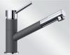 Mitigeur en inox Blanco Mitigeur + Douchette 525044 finition silgranit®-look bicolore couleur gris rocher
