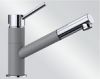 Mitigeur en inox Blanco Mitigeur + Douchette 525039 finition silgranit®-look bicolore couleur alumétallic