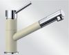 Mitigeur en inox Blanco Mitigeur + Douchette 525041 finition silgranit®-look bicolore couleur jasmin