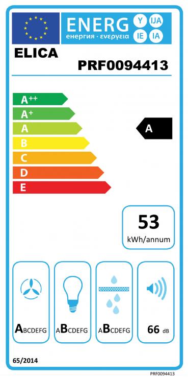 Vue 3 Hotte en non précisé Elica Amélie PRF0094413 couleur blanc